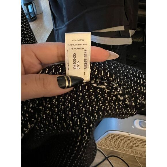 Express Women’s Black & White Long Bat Wing Cardigan Size XS/S - Picture 8 of 8